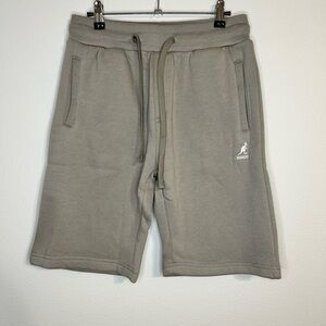 Kangol Tan Athletic Casual Sweat Shorts Size Small